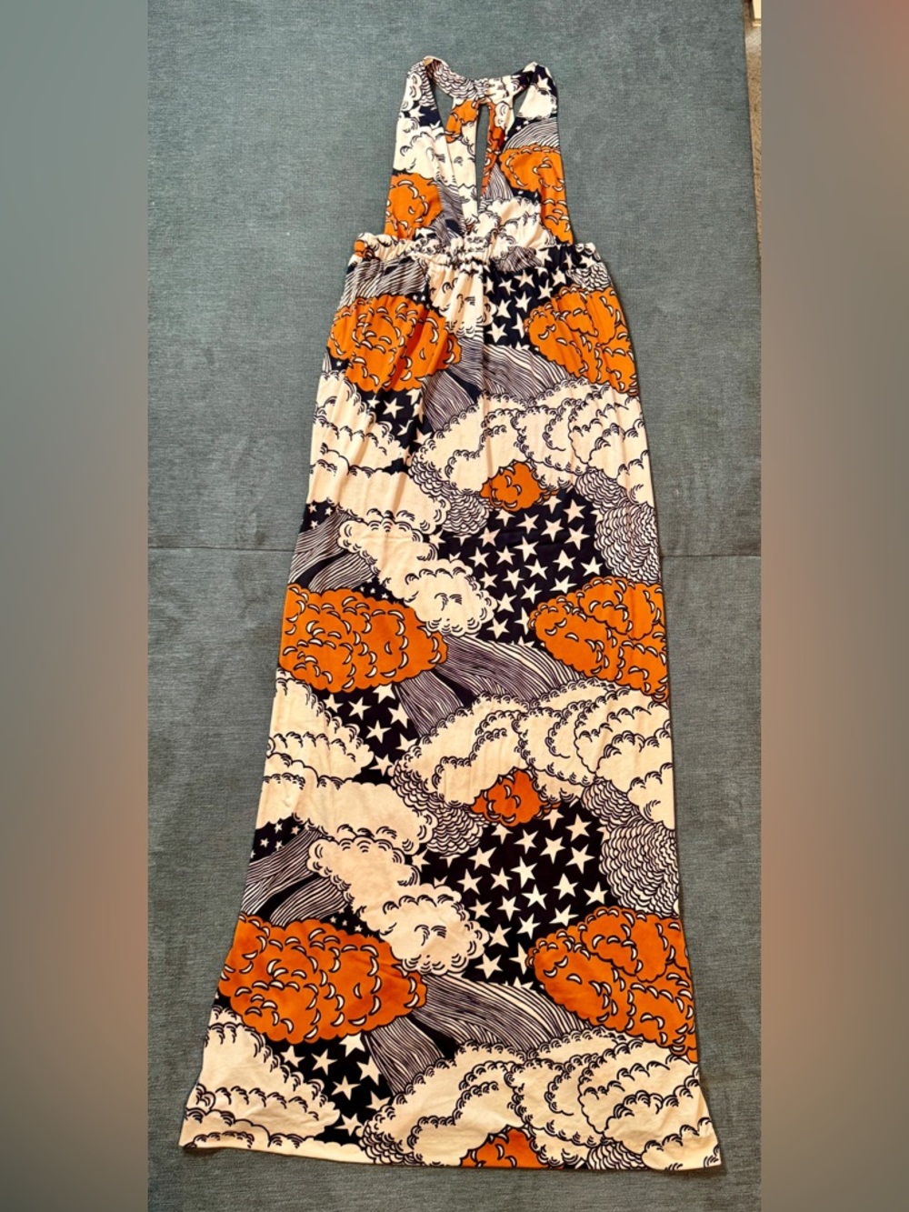 Young Edwardian Vintage 1970’s Maxi Dress {y5}